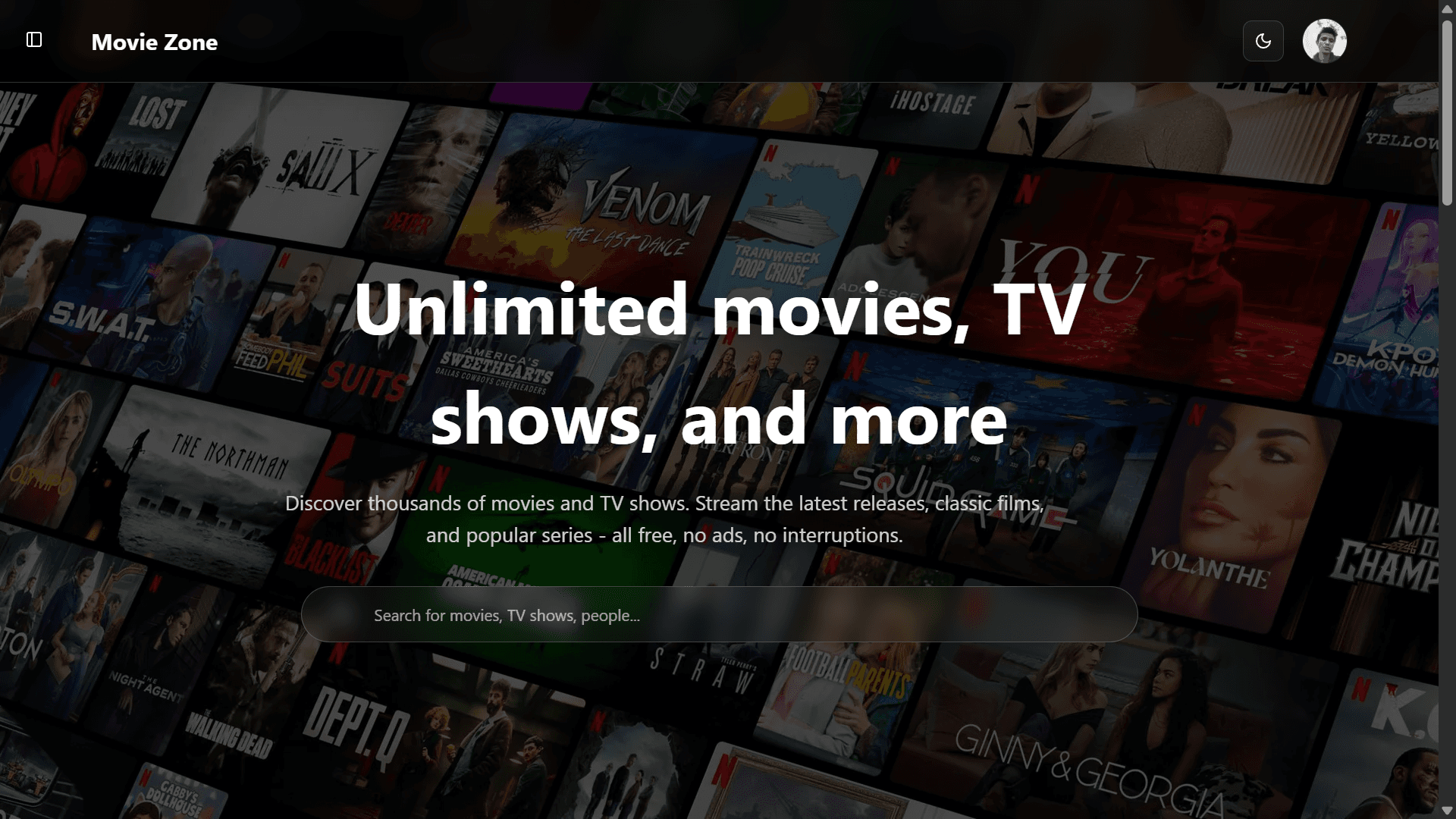 Moviezone screenshot